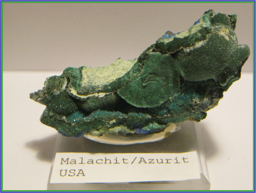 Malachit mit Azurit